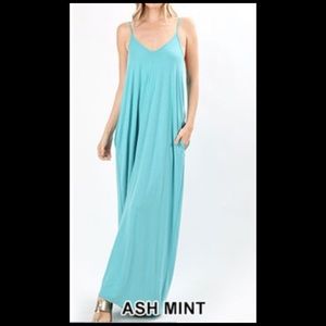 Solid Maxi Dress